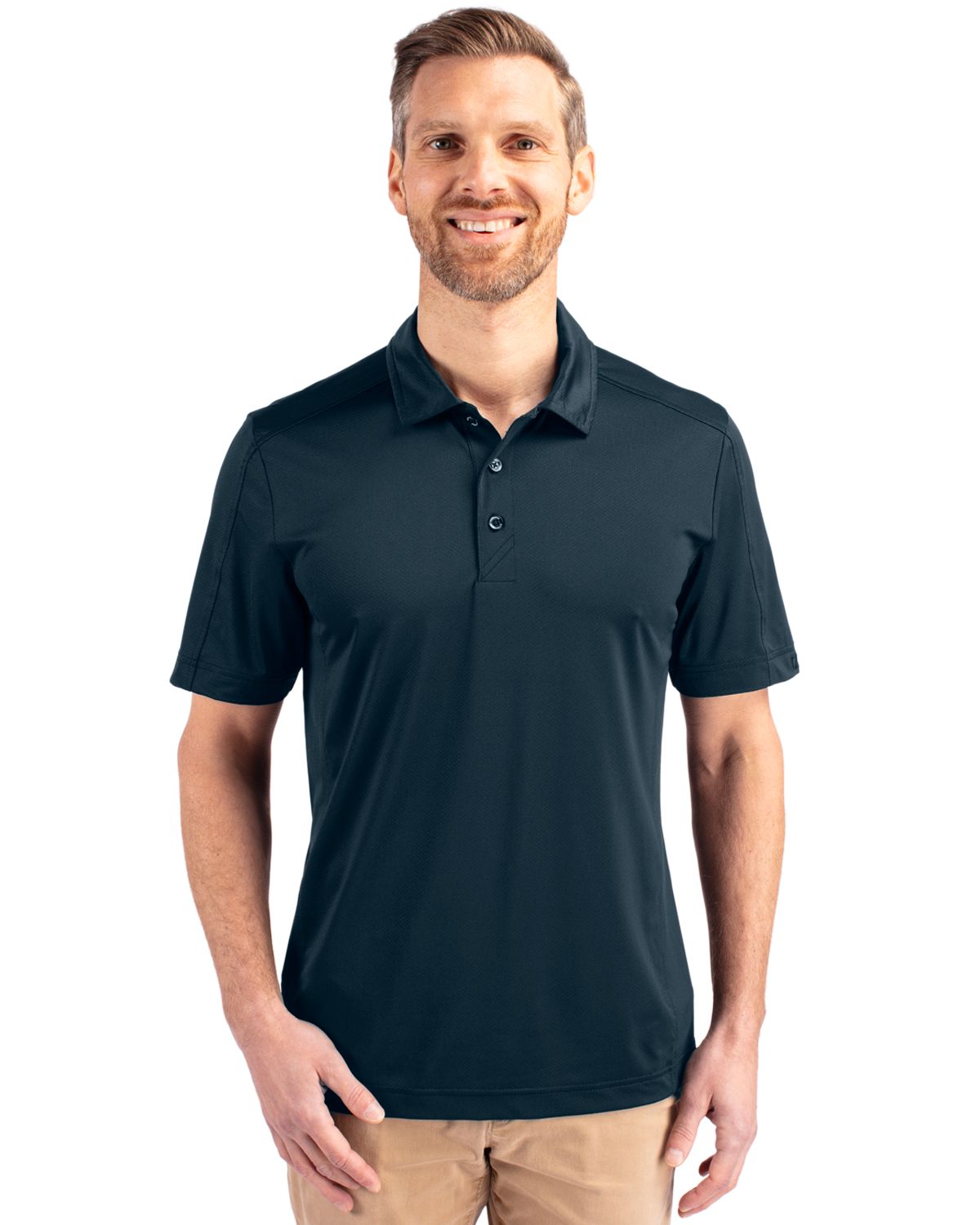 Cutter & Buck Prospect Epic Confidence Recycled Textured Stretch Mens Big & Tall Polo