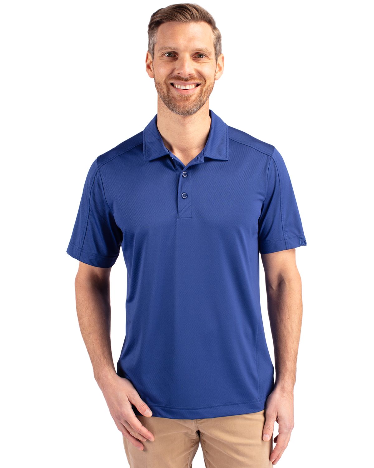 Cutter & Buck Prospect Epic Confidence Recycled Textured Stretch Mens Big & Tall Polo