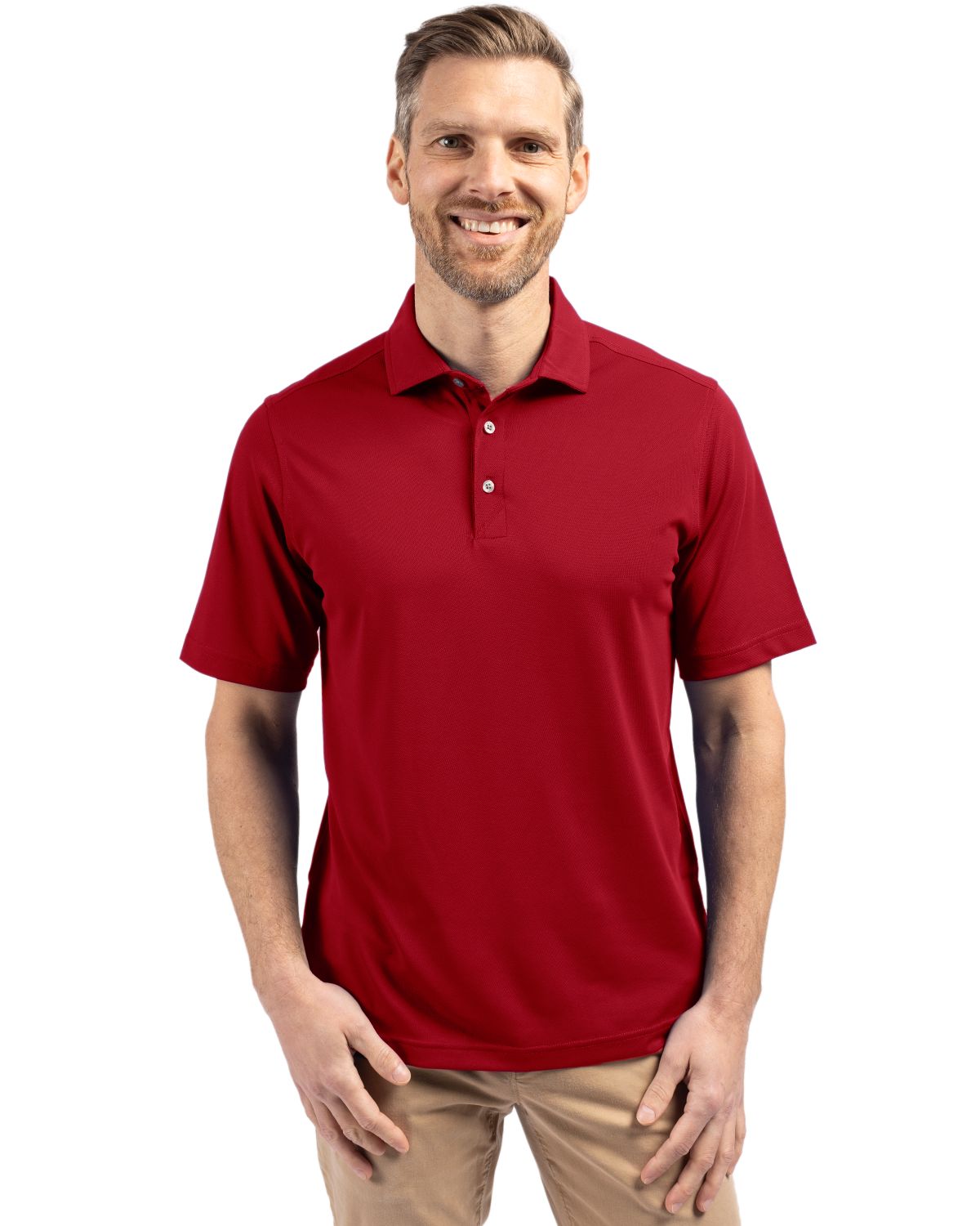 Cutter & Buck Virtue Recycled Featherlight Pique Mens Polo