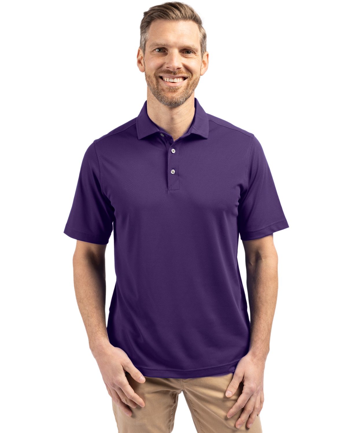 Cutter & Buck Virtue Recycled Featherlight Pique Mens Polo