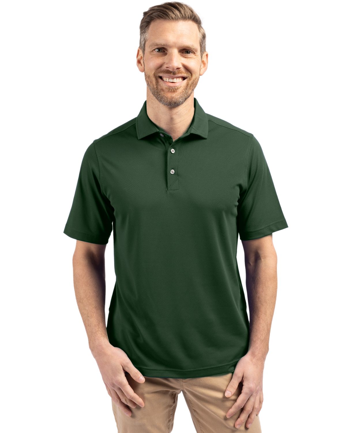 Cutter & Buck Virtue Recycled Featherlight Pique Mens Polo