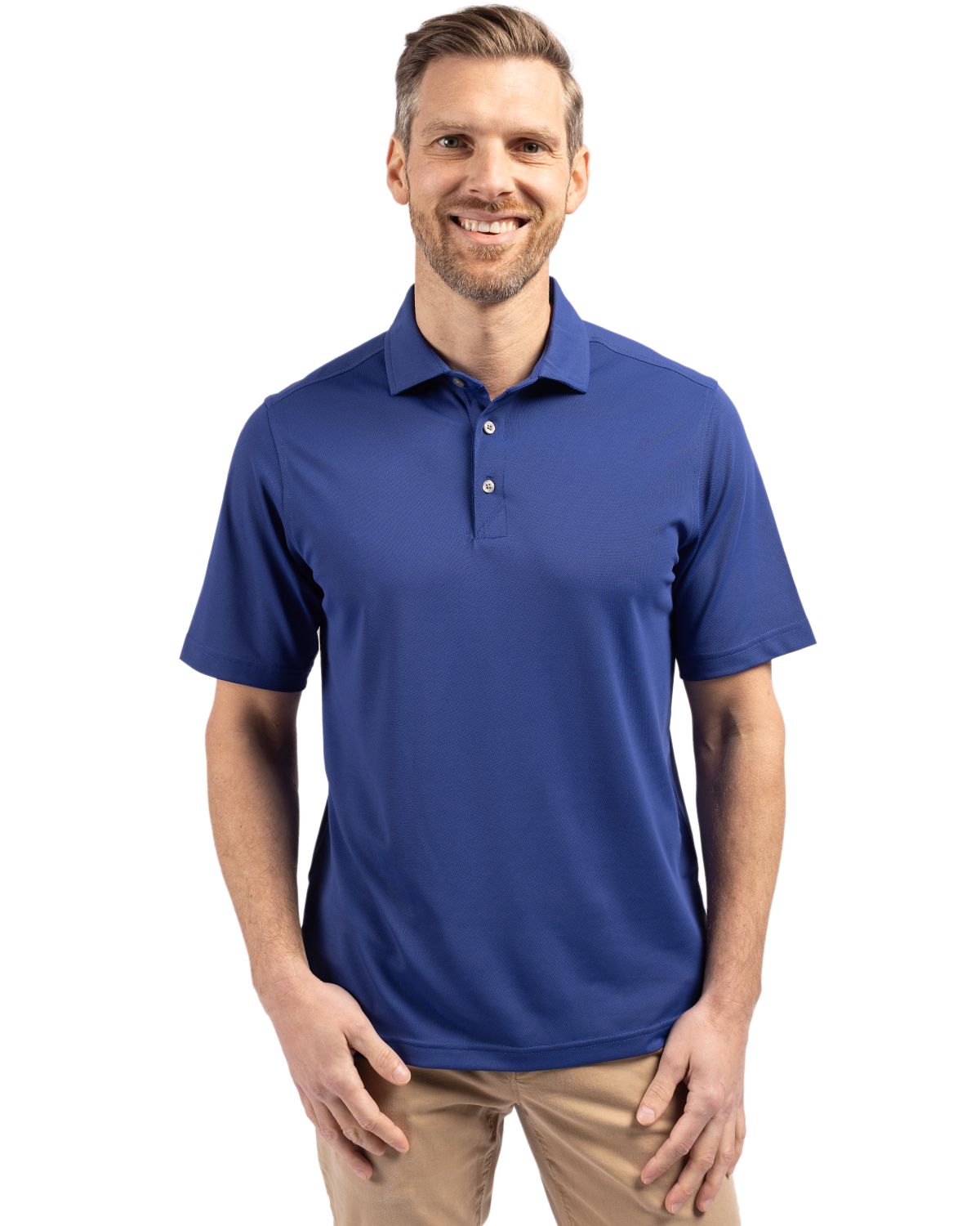 Cutter & Buck Virtue Epic Confidence Recycled Pique Mens Big & Tall Polo