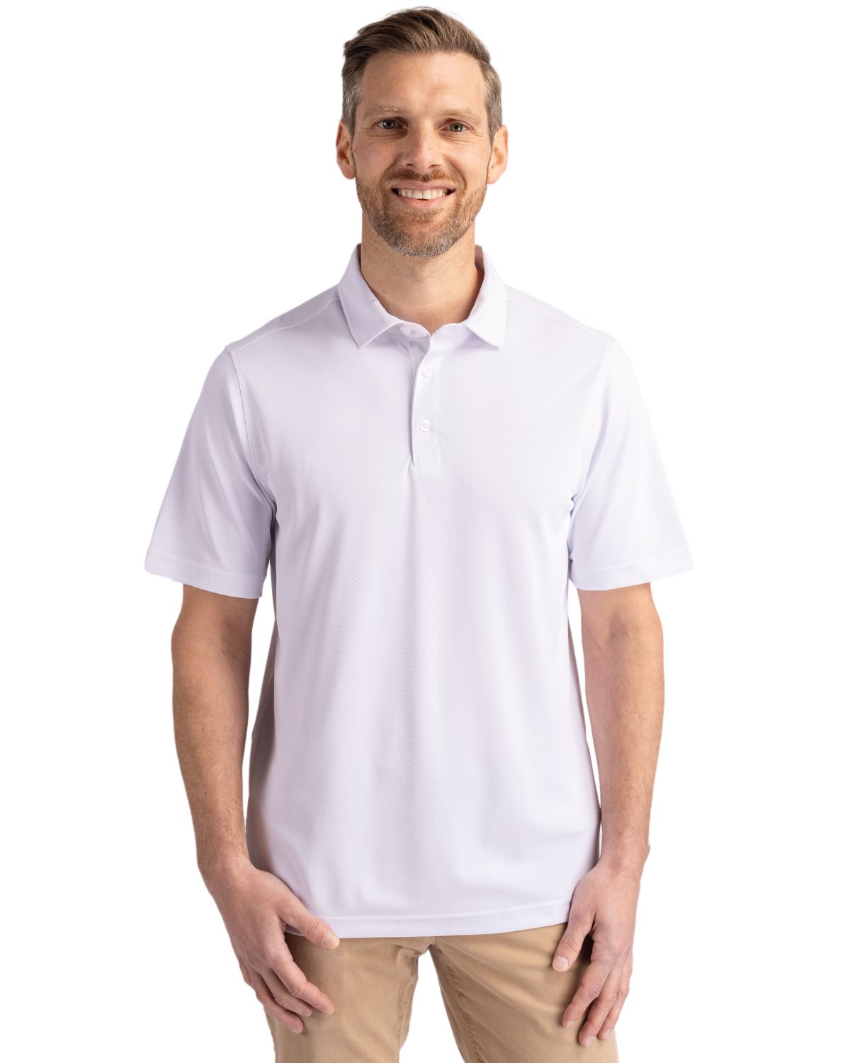 Cutter & Buck Virtue Recycled Featherlight Pique Mens Polo