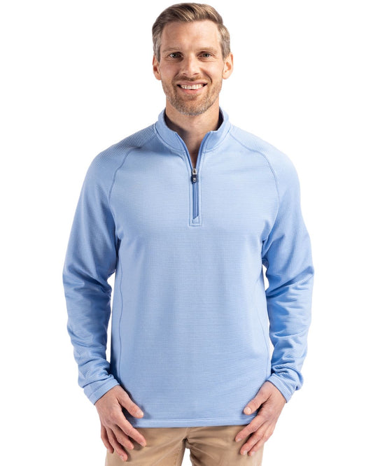 Cutter & Buck Peshastin RecycledGridFleeceMensHalf Zip Pullover