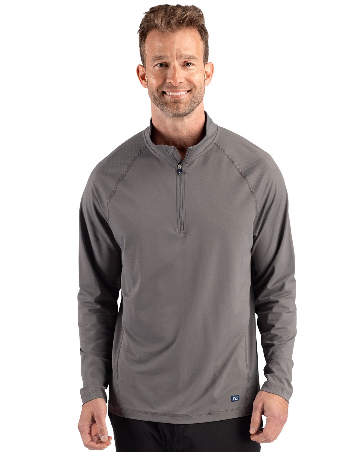 Cutter & Buck Prospect Recycled Featherlight Stretch Mens Big & Tall Quarter Zip