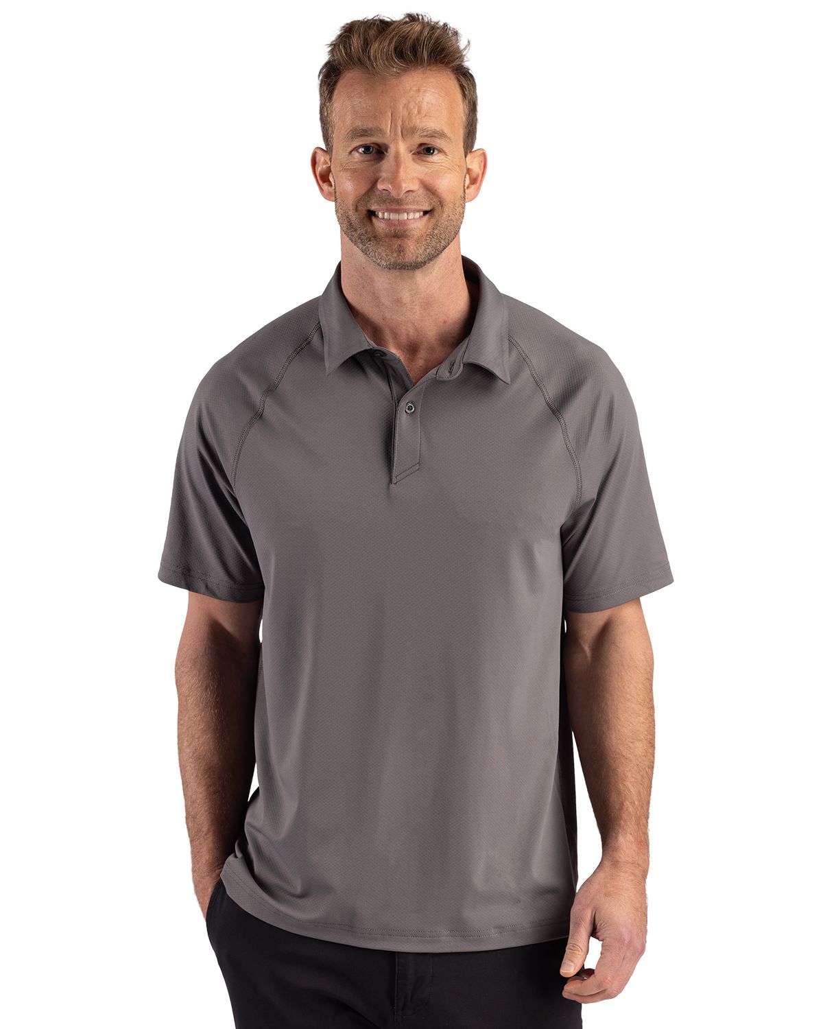 Cutter & Buck Prospect Recycled Featherlight Stretch Mens Sport Polo