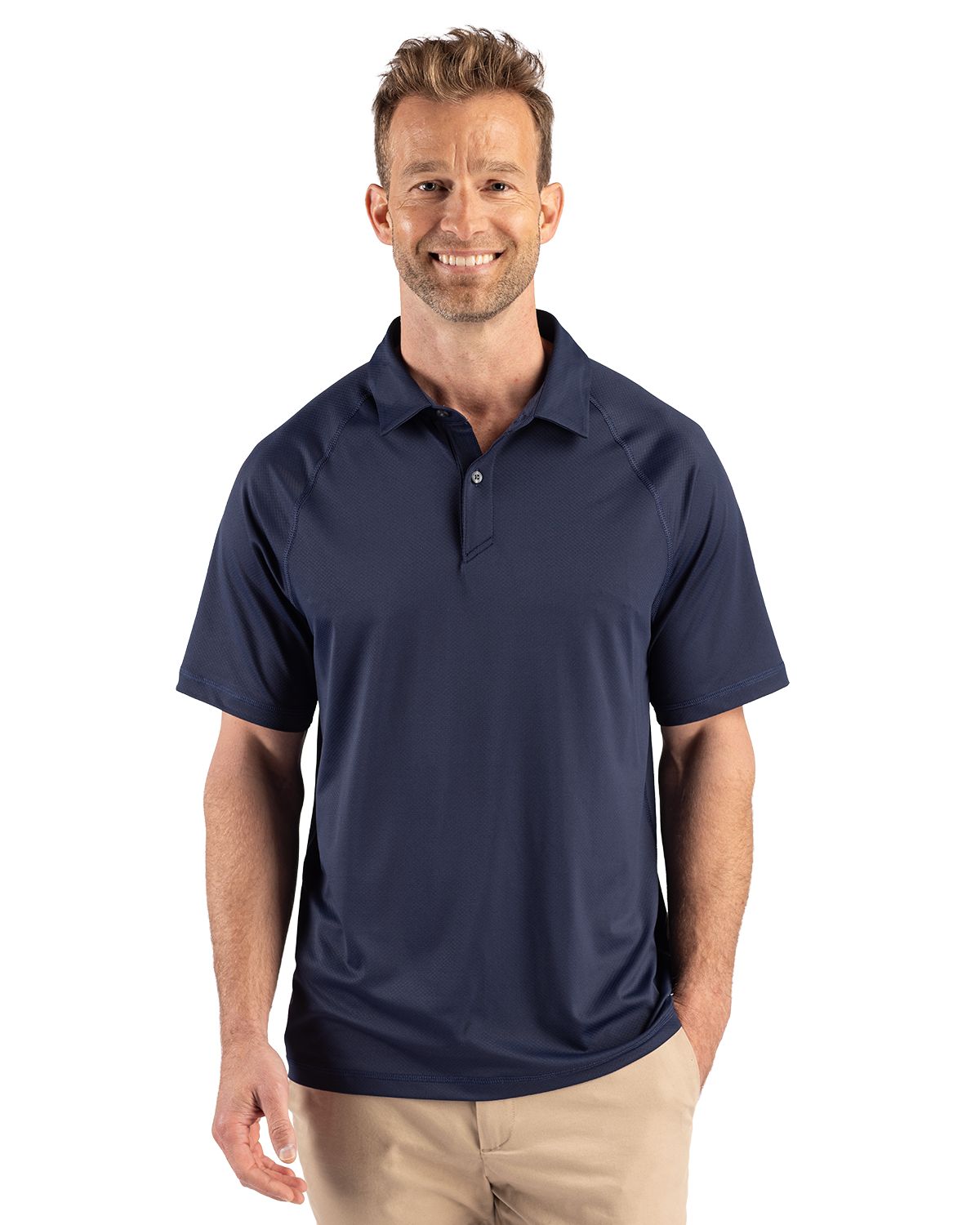 Cutter & Buck Prospect Recycled Featherlight Stretch Mens Sport Polo