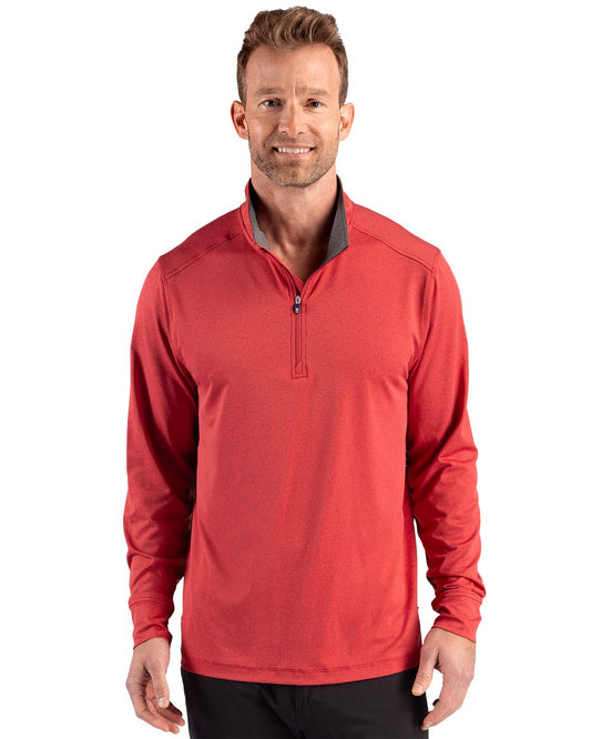 Cutter & Buck Forge Recycled Four-Way Stretch Mens Quarter Zip Pullover