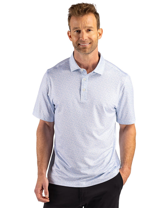 Cutter & Buck Pike Recycled Fern Print Mens Big & Tall Polo