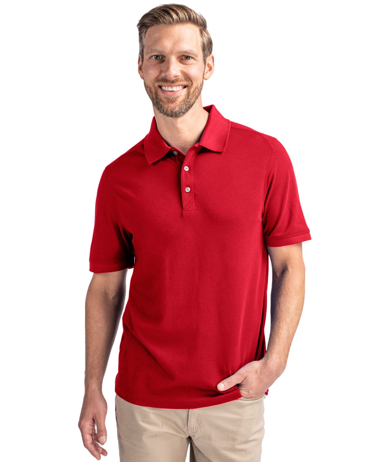 Cutter & Buck Advantage Recycled Cotton-Blend PiqueMensPolo