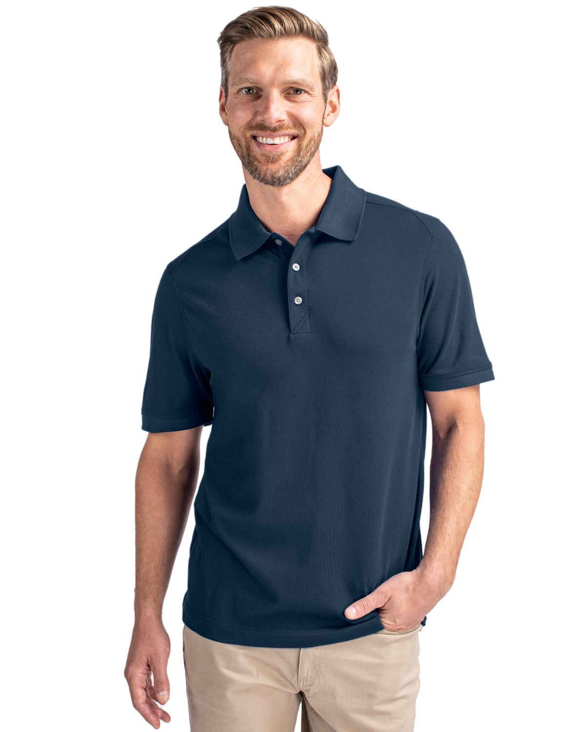 Cutter & Buck Advantage Recycled Cotton-Blend PiqueMensPolo