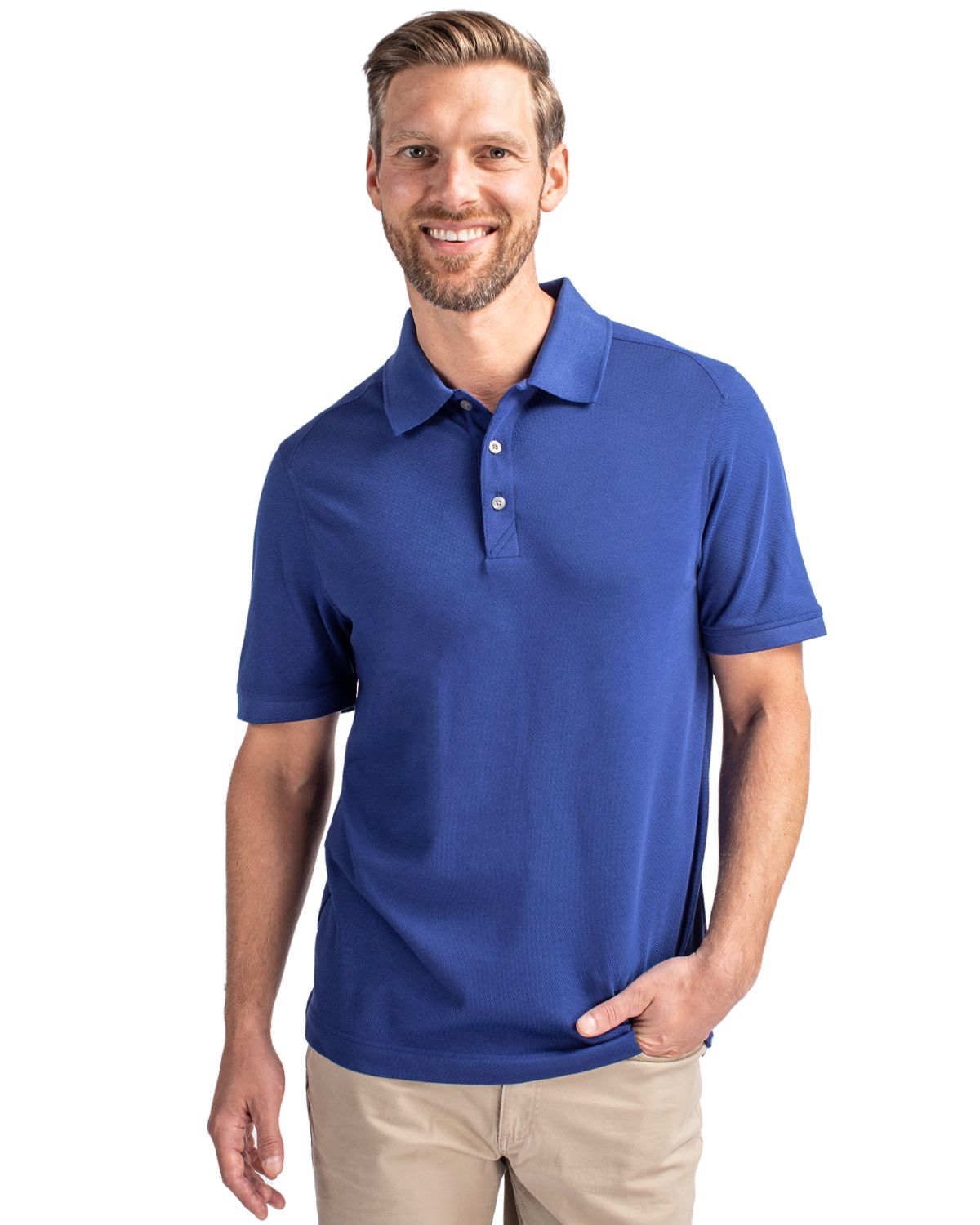 Cutter & Buck Advantage Recycled Cotton-Blend PiqueMensPolo