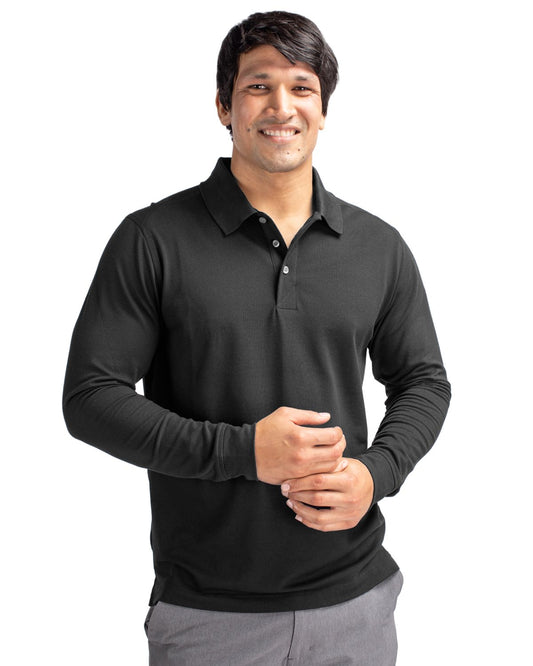 Cutter & Buck Advantage Recycled Cotton-Blend PiqueMensBig & Tall Long Sleeve Polo