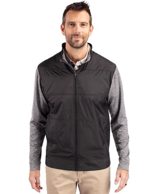Cutter & Buck Stealth Recycled Hybrid Quilted Mens Big & Tall Windbreaker Jacket