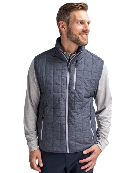 Cutter & Buck Rainier Recycled Insulated Puffer Mens Full Zip Vest
