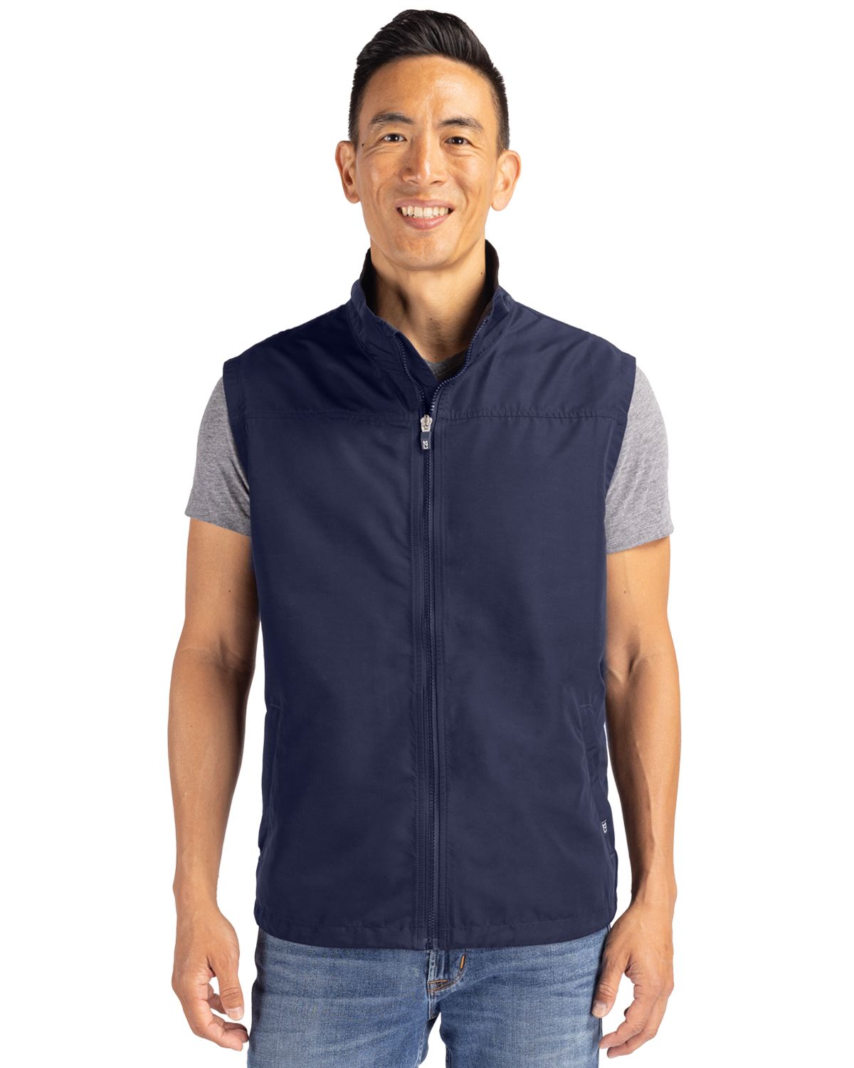 Cutter & Buck Charter Recycled PackableMensBig & Tall Full Zip Vest