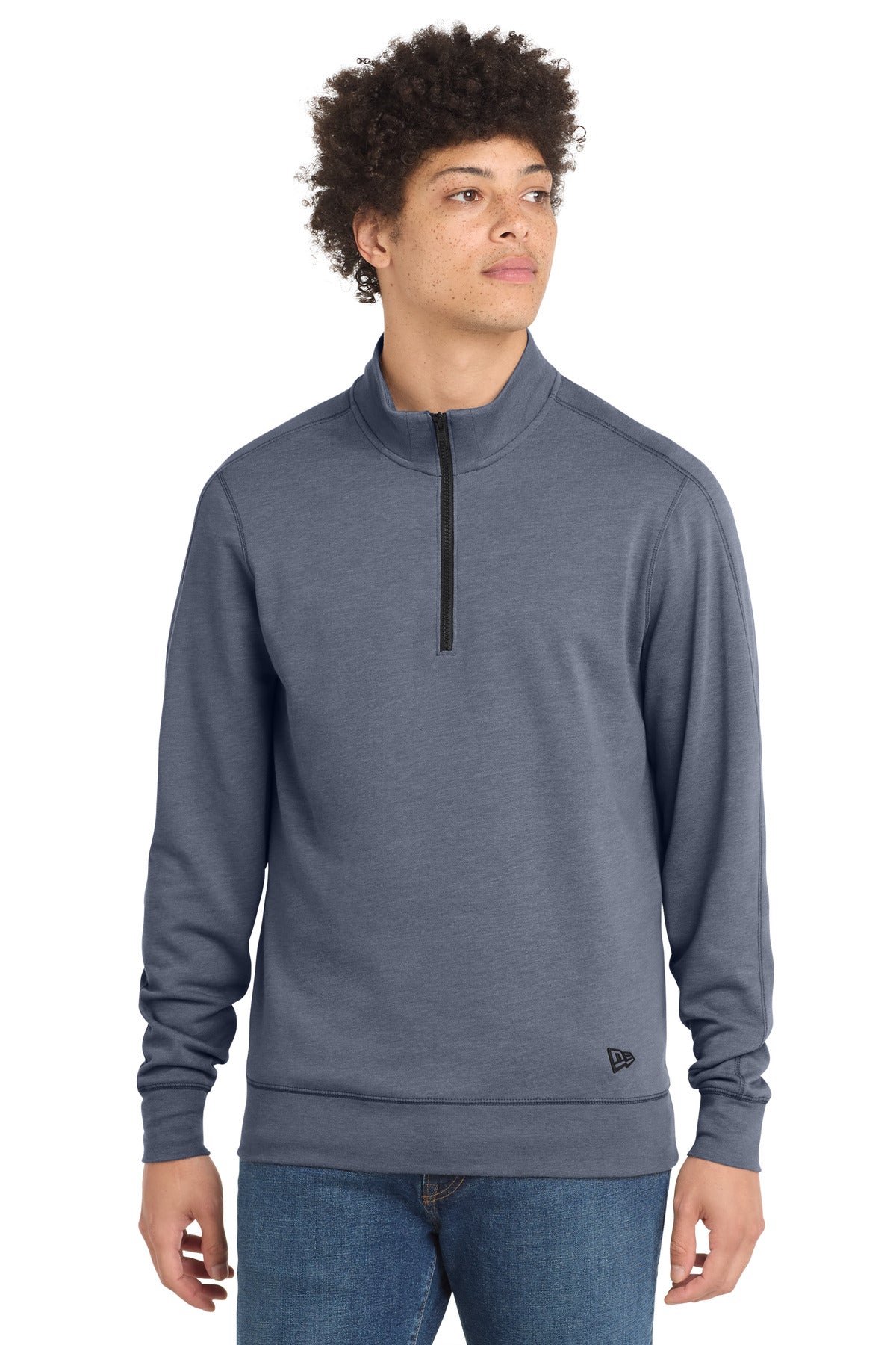 New Era  ®  Tri-Blend Fleece 1/4-Zip Pullover. NEA512