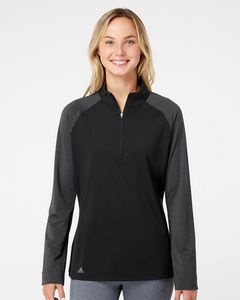 Adidas® Women's Stripe Block Quarter Zip Pullover