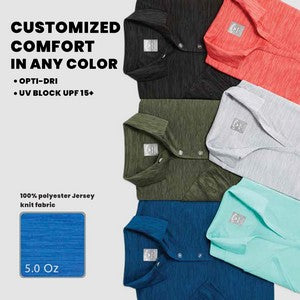 Callaway® Moisture Wicking Broken Stripe Men's Polo Shirt with Custom Logo
