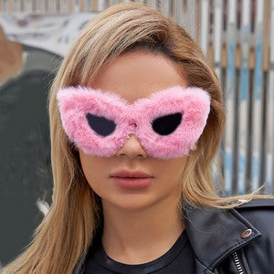 Customized Fur Velvet Sunglass