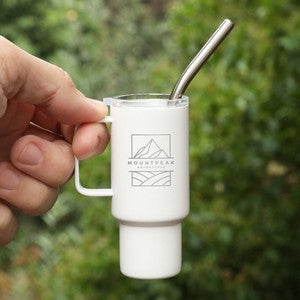 2 Oz. Mini Stainless Steel Tumbler With Straw