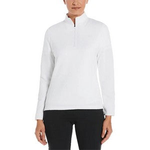 Callaway Diamond Quilted Fleece 1/4-Zip Ladies Pullover