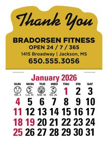 Press-N-Stick Standard Calendar 2026 Calendar