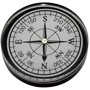 Large Resin Compass in Black or White