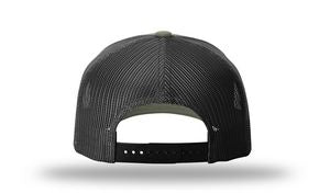 Loden Green/Black Blank Back View