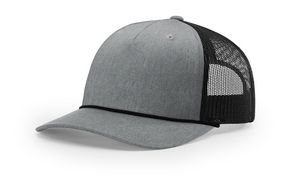 Heather Gray/Black Blank Angled View