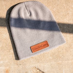 Full-Grain Leather Patches Beanie | Choose Patch Shape | Choose Color | Richardson R15 or R18