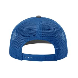 Charcoal Gray/Royal Blue Blank Back View