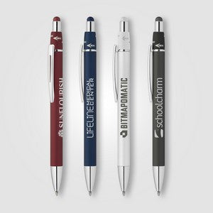 Orbit Spinner Aluminum Chrome Stylus Pen
