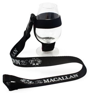 Wine Glass Insulator/Drink Holder Neoprene Sleeve W/ Adjustable Neck Strap
