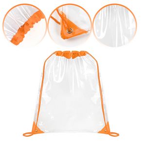 Large Clear Stadium Drawstring Backpack