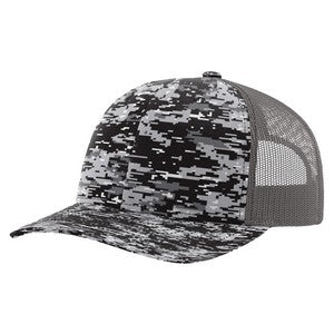 Black Digital Camo & Charcoal