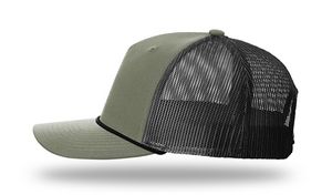 Loden Green/Black Blank Side View