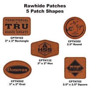 Rawhide Leatherette Patch Options