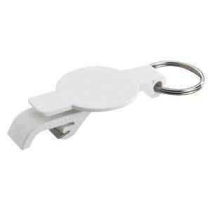 Round Beverage Wrench™ Bottle Opener Key Tag