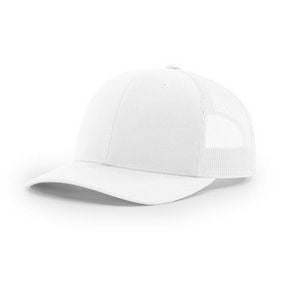 White Blank Angled View
