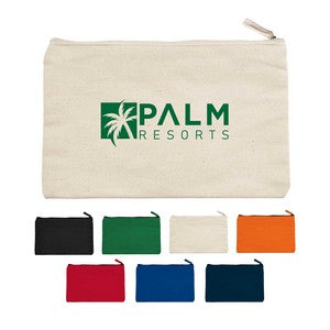 12 oz. Canvas Zippered Pouch