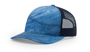 Realtree Fishing Lt. Blue/Navy Blue Blank Angled View
