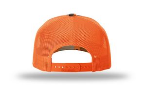 Blaze Duck Camo/Blaze Orange Blank Back View