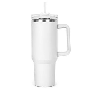 40 Oz. The Hippo Mug & Straw Lid With Twist Closure