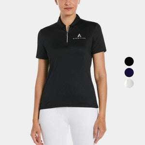 Callaway® Moisture Wicking Women's Chev 1/4-Zip Polo Shirt with Custom Logo