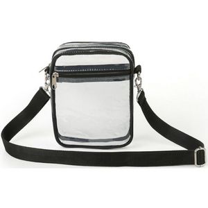 Clear Transparent PVC Crossbody Stadium Bag (5.5"x7.5"x1.6")