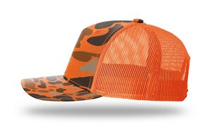 Blaze Duck Camo/Blaze Orange Blank Side View