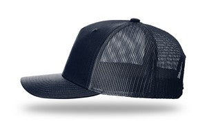 Navy Blue Blank Side View
