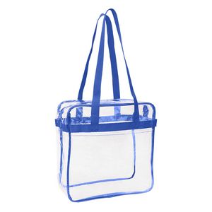 NFL Compliance Heavy Duty Stadium Security Zipper Tote with Front Pocket