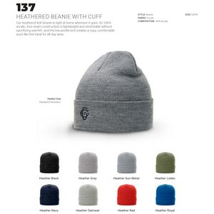 Richardson 137 Heathered Cuffed Beanies